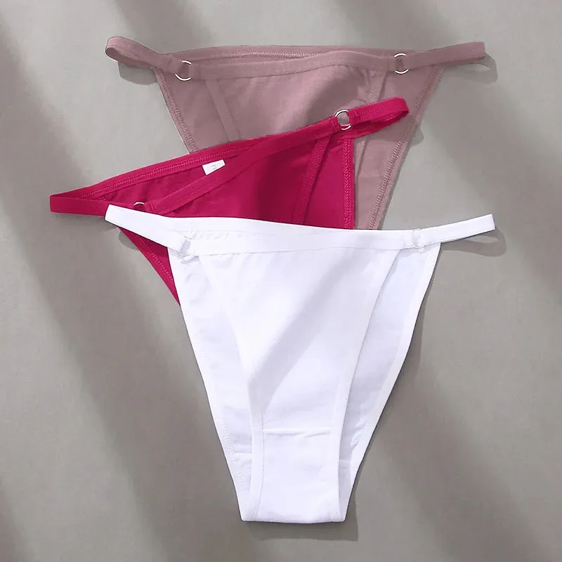 FINETOO 3-Pack Women's Cotton Low Waist Bikini Briefs – Everyday Comfort Meets Effortless Style – Soft, Stretchy, and Full of Attitude