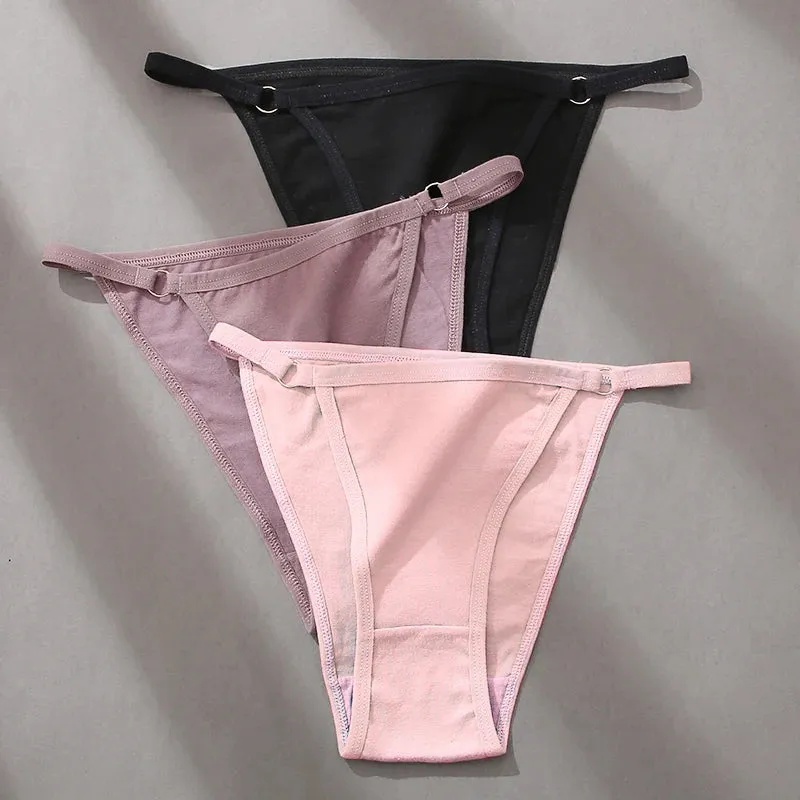 FINETOO 3-Pack Women's Cotton Low Waist Bikini Briefs – Everyday Comfort Meets Effortless Style – Soft, Stretchy, and Full of Attitude