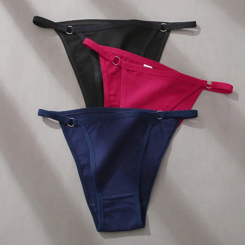 FINETOO 3-Pack Women's Cotton Low Waist Bikini Briefs – Everyday Comfort Meets Effortless Style – Soft, Stretchy, and Full of Attitude