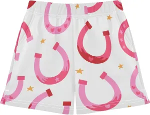 Fisyme Girls Shorts Summer Beach Casual Sweat Athletic Shorts for Kids Teen Girl
