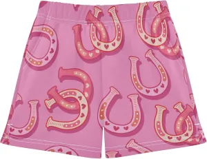 Fisyme Girls Shorts Summer Beach Casual Sweat Athletic Shorts for Kids Teen Girl