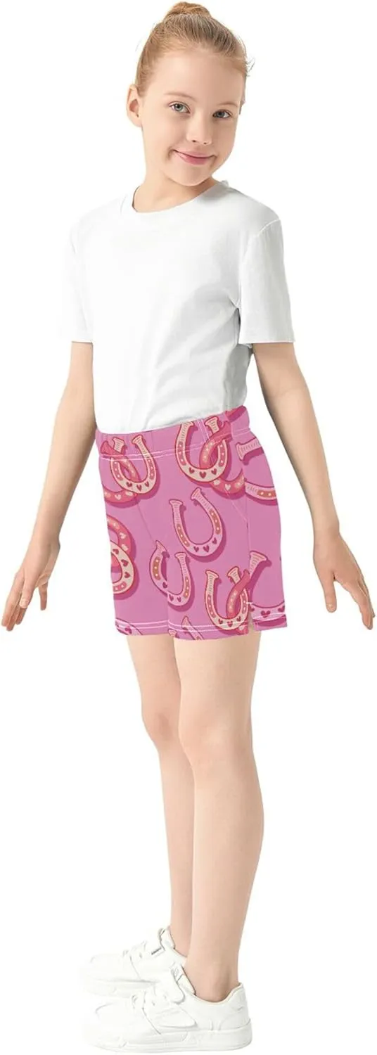 Fisyme Girls Shorts Summer Beach Casual Sweat Athletic Shorts for Kids Teen Girl