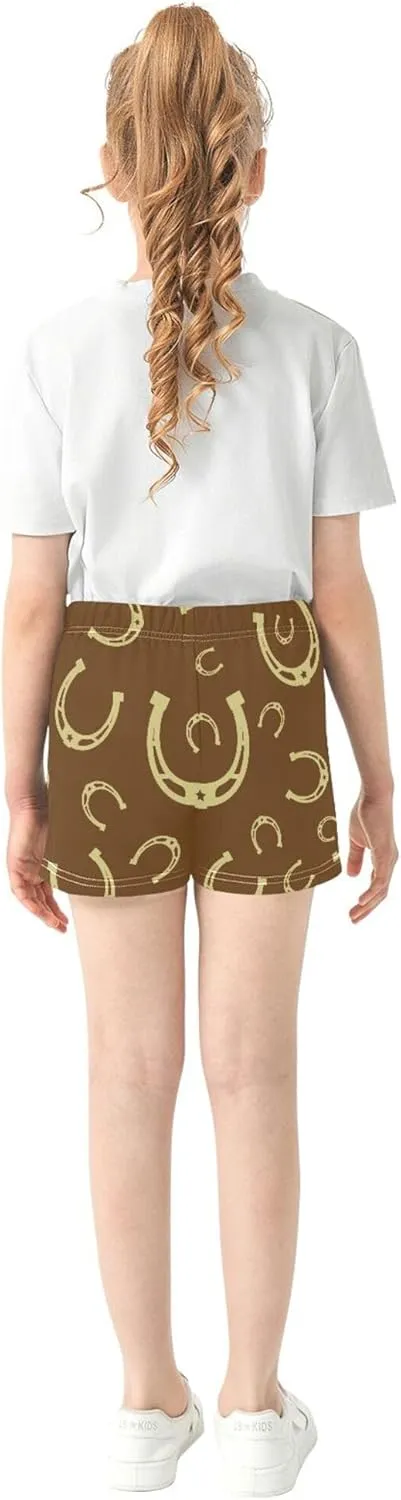 Fisyme Girls Shorts Summer Beach Casual Sweat Athletic Shorts for Kids Teen Girl