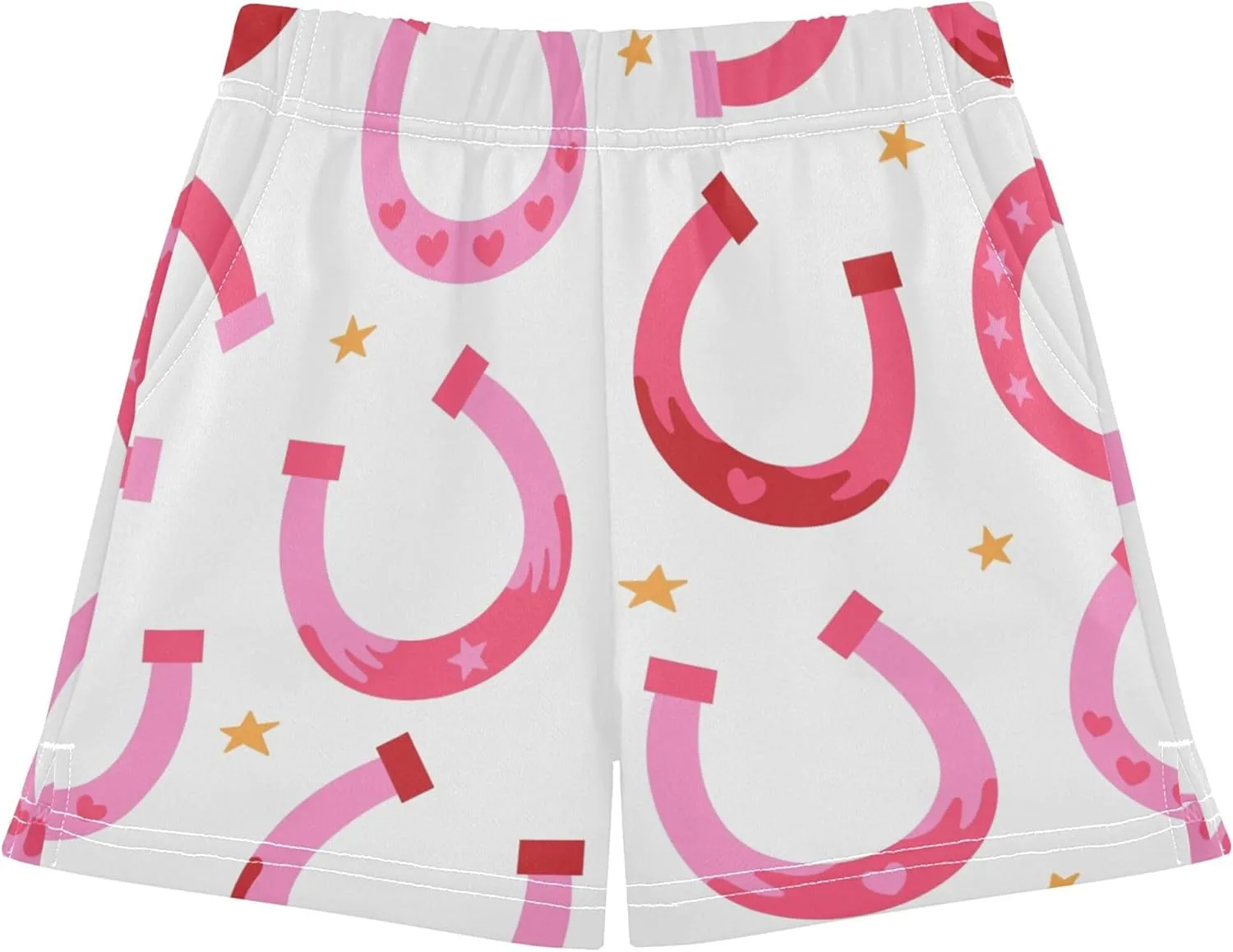 Fisyme Girls Shorts Summer Beach Casual Sweat Athletic Shorts for Kids Teen Girl