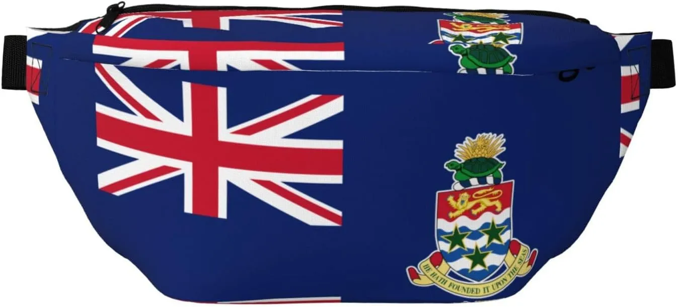 Flag Of The Cayman Islands Stylish Crossbody Waist Pack - Versatile And Compact Travel Pouch For Hands-Free Storage