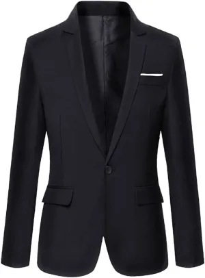Formal Blazer for Boys One Button Suit Jacket Gentleman Blazer Jacket Casual Outerwear