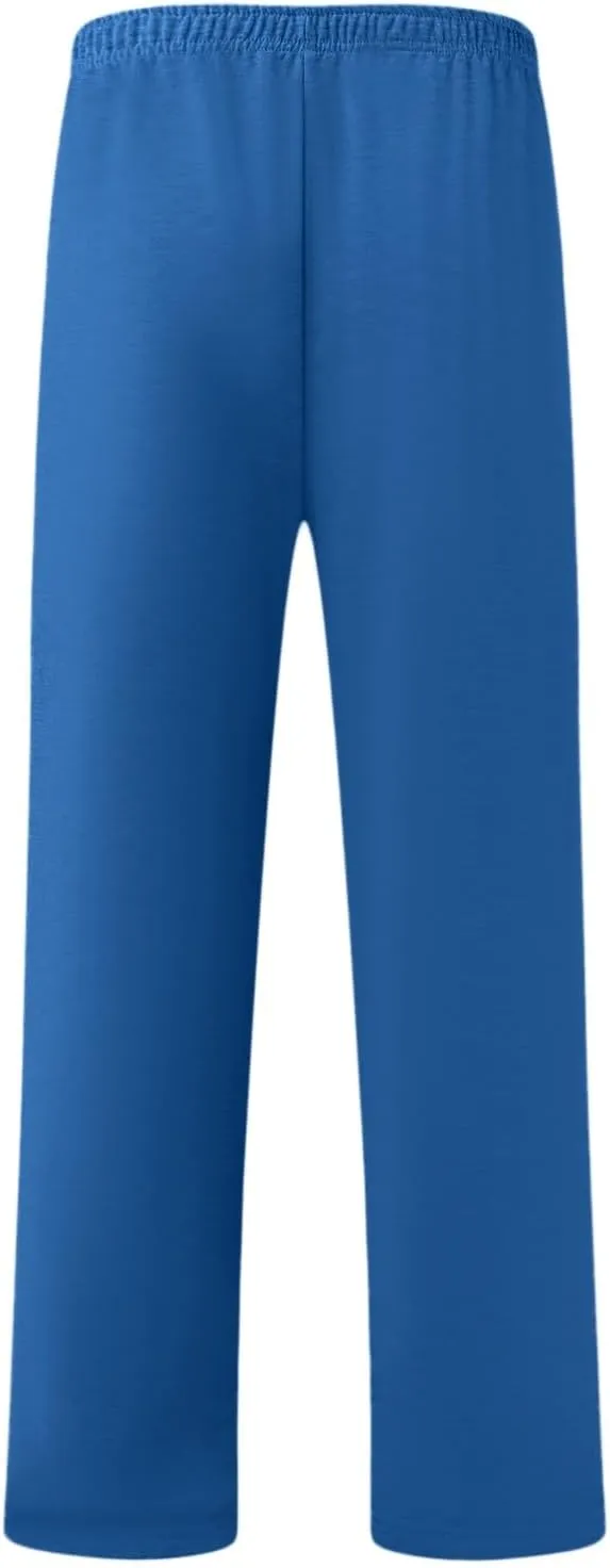 FZVYD Mens Sweatpants Pants Casual Jogging Sports Elastic Lightweight Wide Leg Long Straight Lounge Trousers with Pockets
