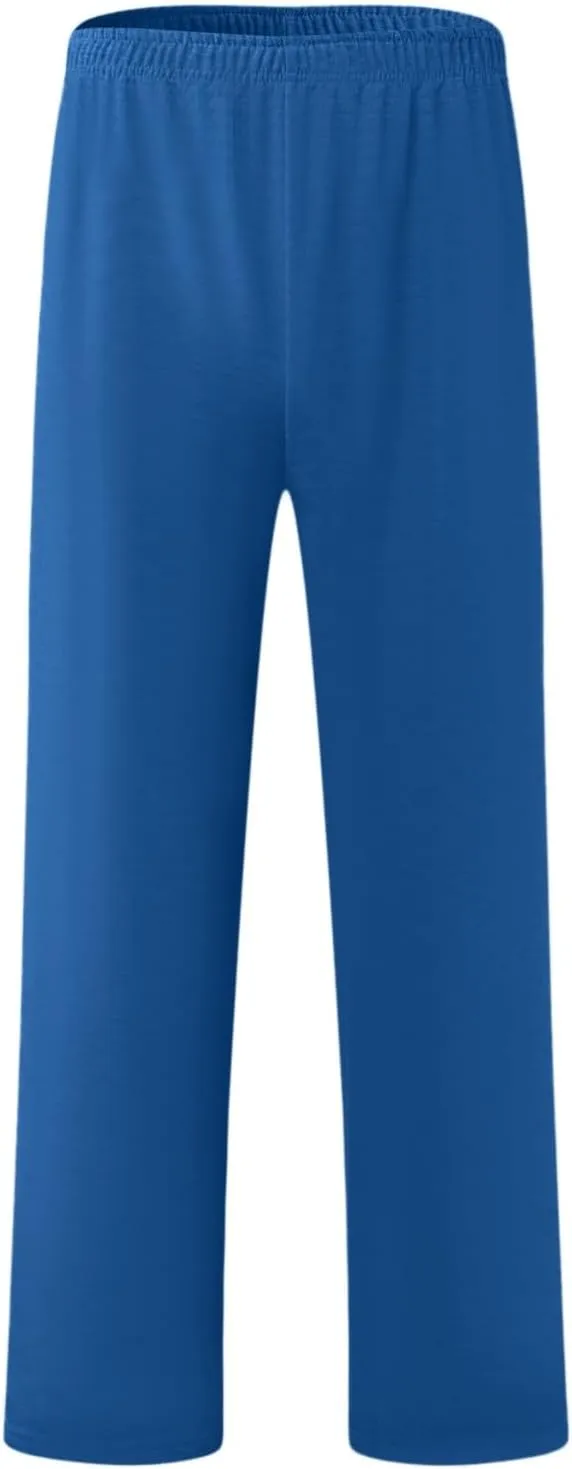 FZVYD Mens Sweatpants Pants Casual Jogging Sports Elastic Lightweight Wide Leg Long Straight Lounge Trousers with Pockets