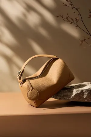 Genuine Leather Women's Handbag Stylish Shoulder Crossbody Armpit Bag Pillow Bag Versatile Hand Carry Hobo Togo Chic