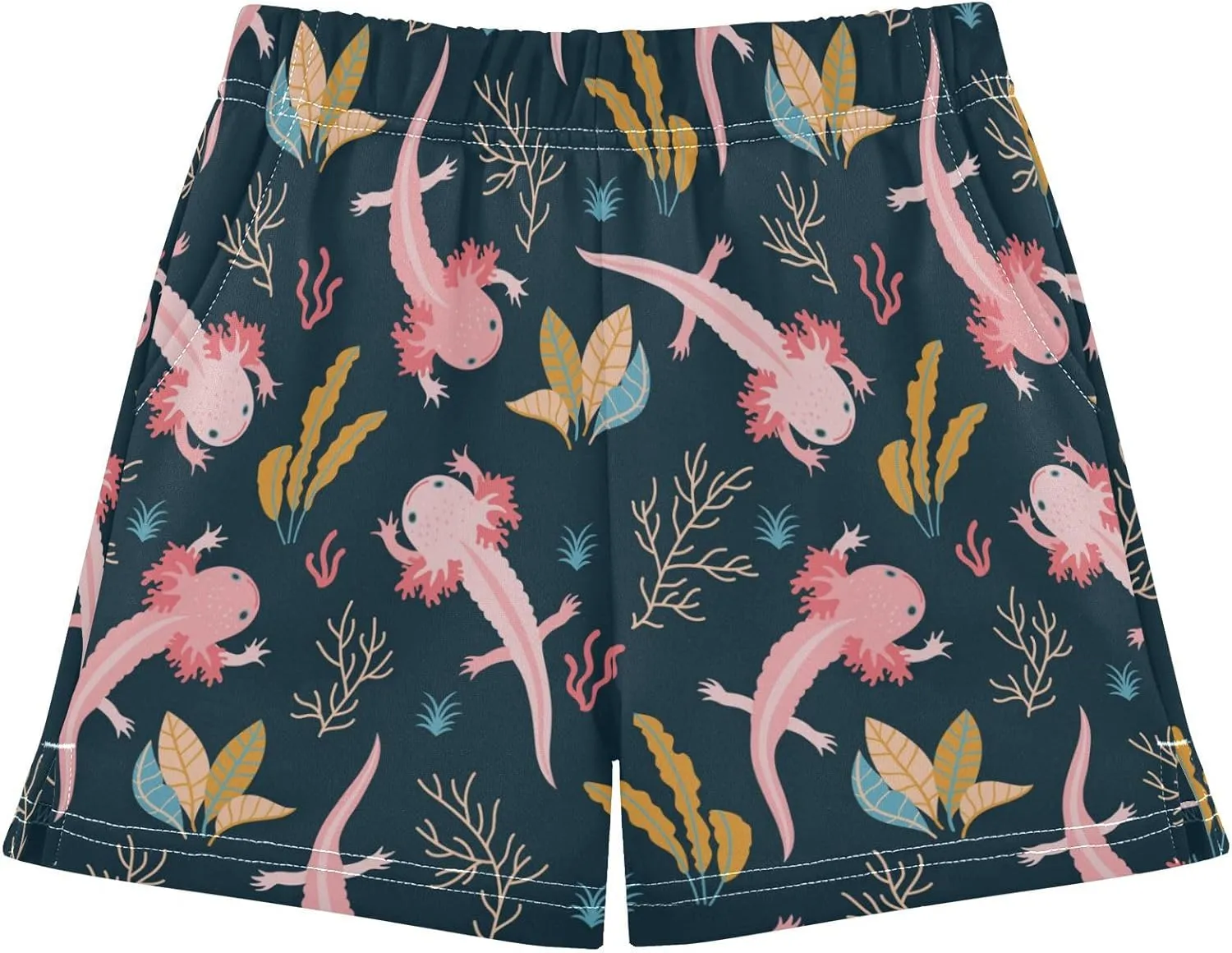Girls Athletic Shorts Summer Casual Girls Sports Shorts with Pockets for 7-15Y
