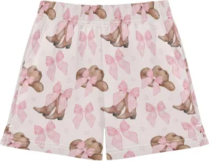 Girls Athletic Shorts Summer Casual Girls Sports Shorts with Pockets for 7-15Y