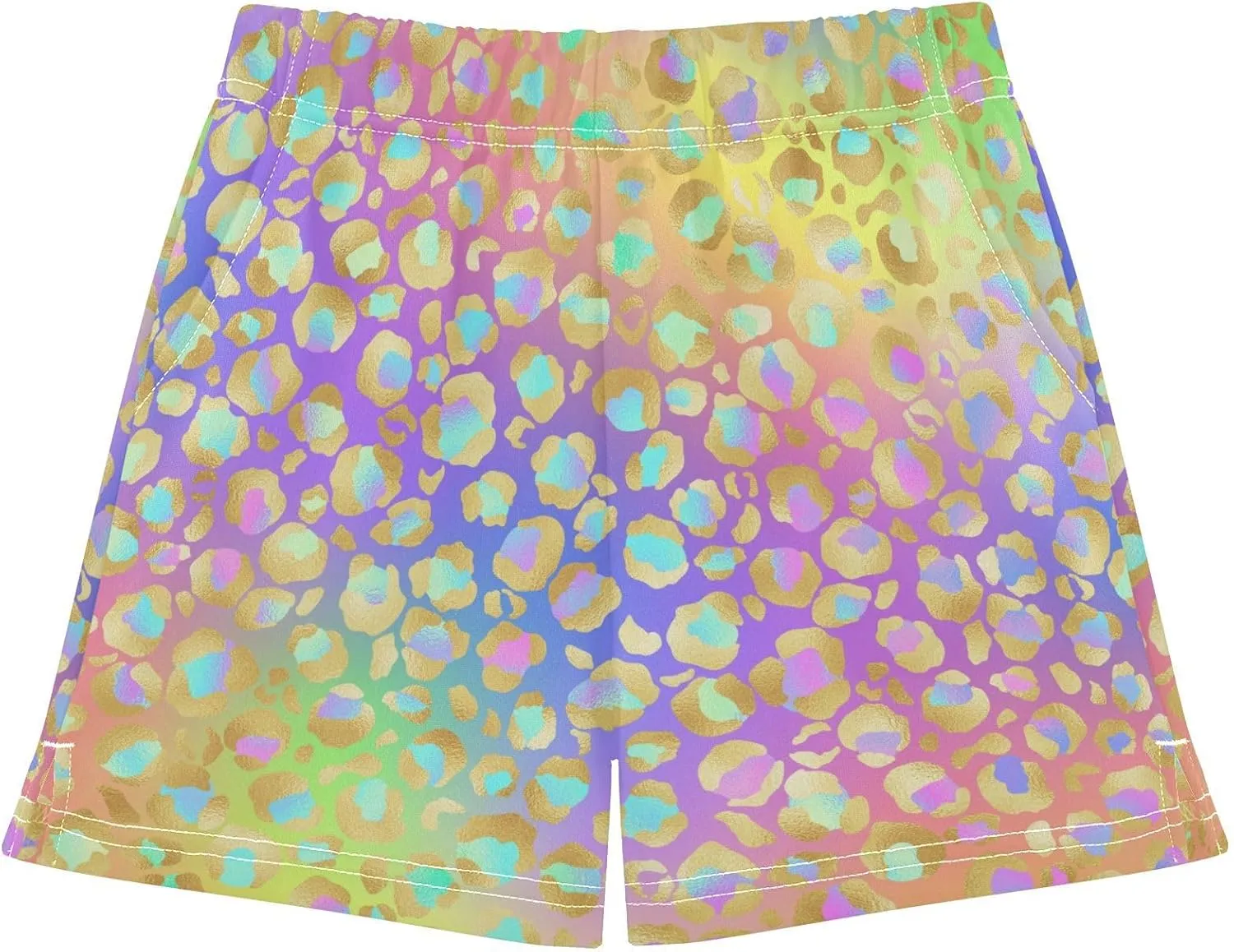 Girls Athletic Shorts Summer Elastic Casual Shorts with Pockets Kids Bottom Sports for Girls 7-15Y