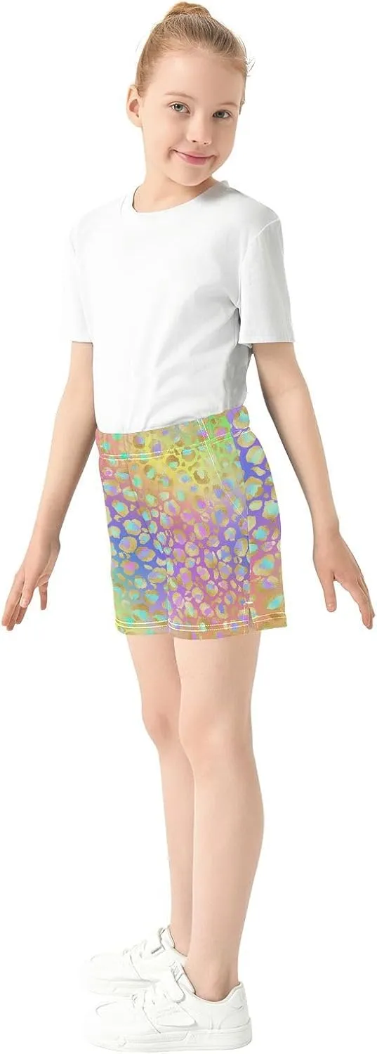 Girls Athletic Shorts Summer Elastic Casual Shorts with Pockets Kids Bottom Sports for Girls 7-15Y