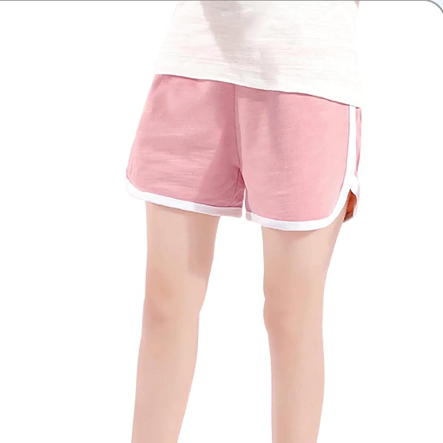 Girls Boys Solid Shorts Running Athletic Cotton Kids Workout Childrens Fashion Summer Beach Sports Trousers