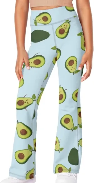 Girls' Flare Leggings High Waisted Kids Flare Yoga Bootcut Pants Bell Bottoms Leggings Dance Workout Casual Pants