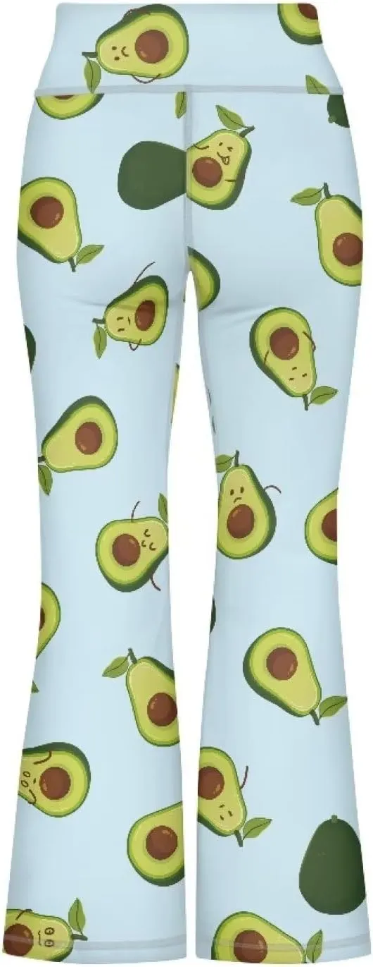 Girls' Flare Leggings High Waisted Kids Flare Yoga Bootcut Pants Bell Bottoms Leggings Dance Workout Casual Pants