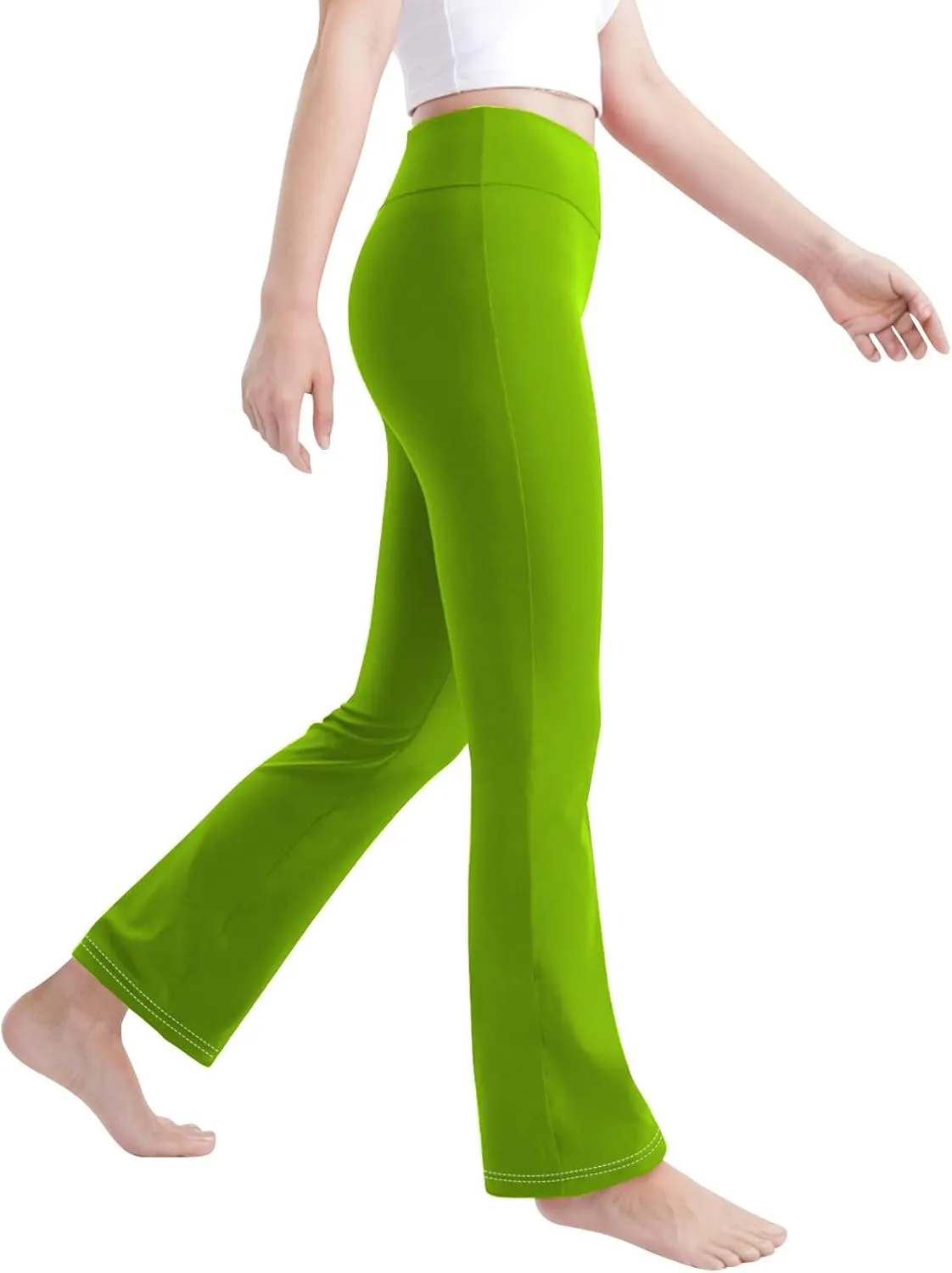 Girls Flare Leggings Kids High Waist Yoga Pants Bootcut Lounge Casual Active Dance Pants Bell Bottoms Cute Clothes