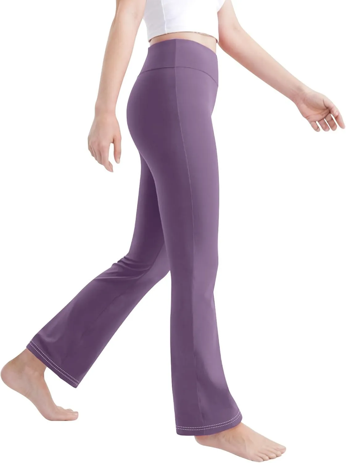Girls Flare Leggings Kids High Waist Yoga Pants Bootcut Lounge Casual Active Dance Pants Bell Bottoms Cute Clothes