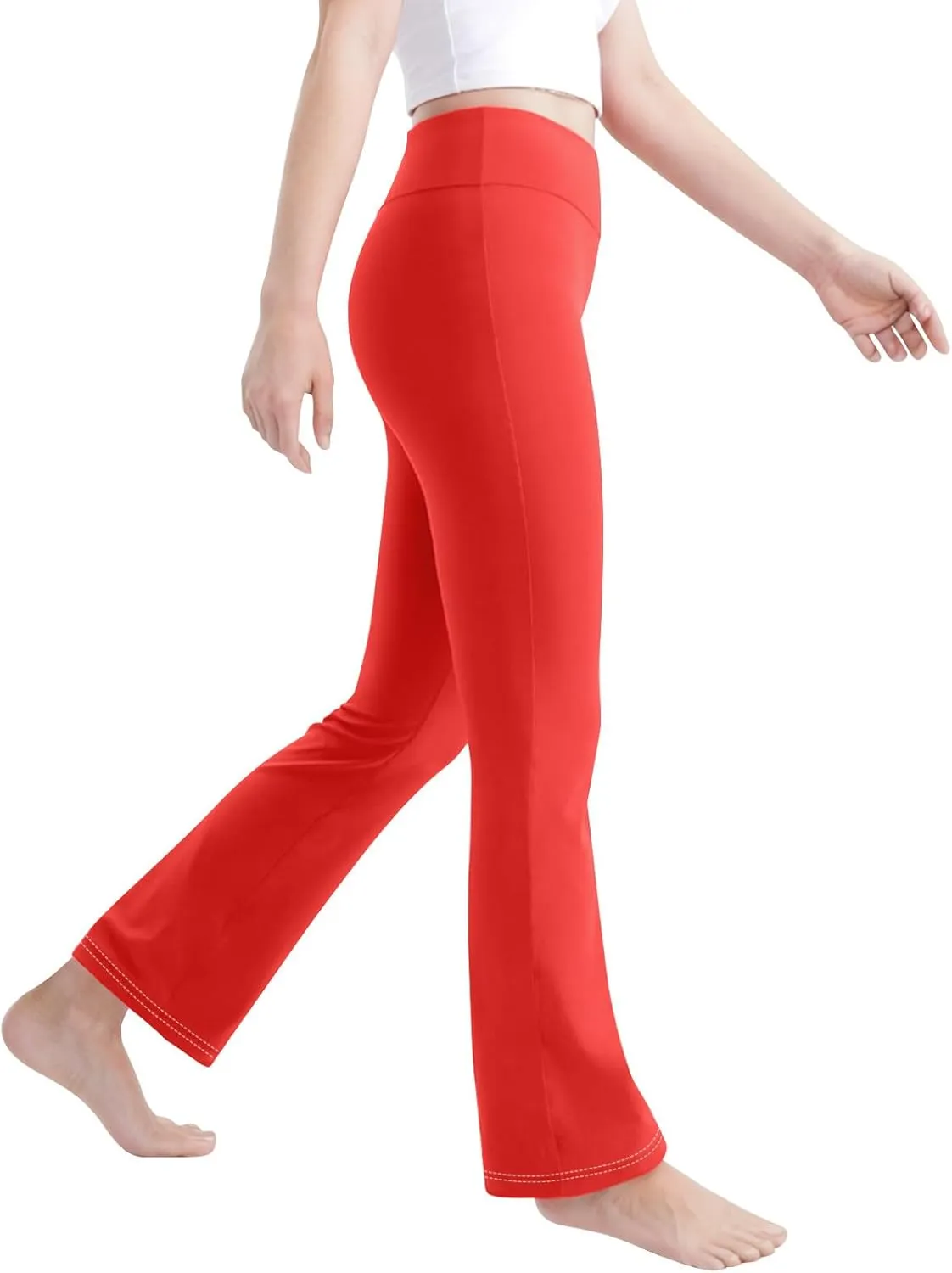 Girls Flare Leggings Kids High Waist Yoga Pants Bootcut Lounge Casual Active Dance Pants Bell Bottoms Cute Clothes