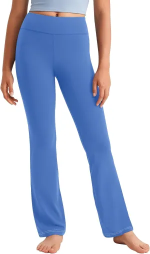 Girls Flare Leggings Kids High Waist Yoga Pants Bootcut Lounge Casual Active Dance Pants Bell Bottoms Cute Clothes