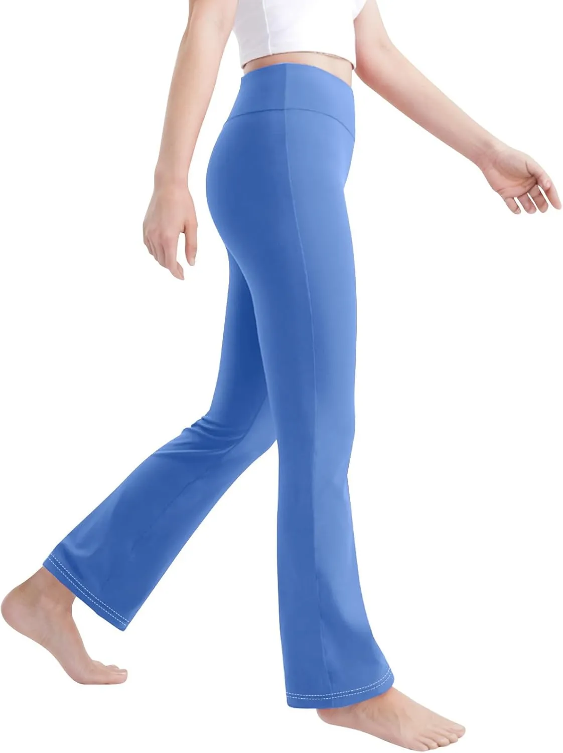 Girls Flare Leggings Kids High Waist Yoga Pants Bootcut Lounge Casual Active Dance Pants Bell Bottoms Cute Clothes