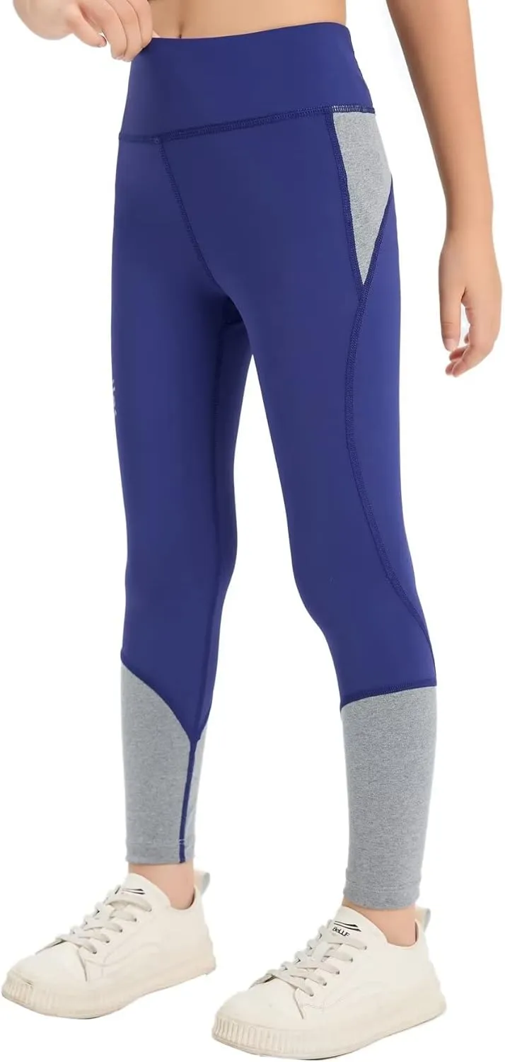 Girls Leggings Bootcut Casual Pants Cross High Waisted Yoga Active Pant Workout Running 6-14 Years