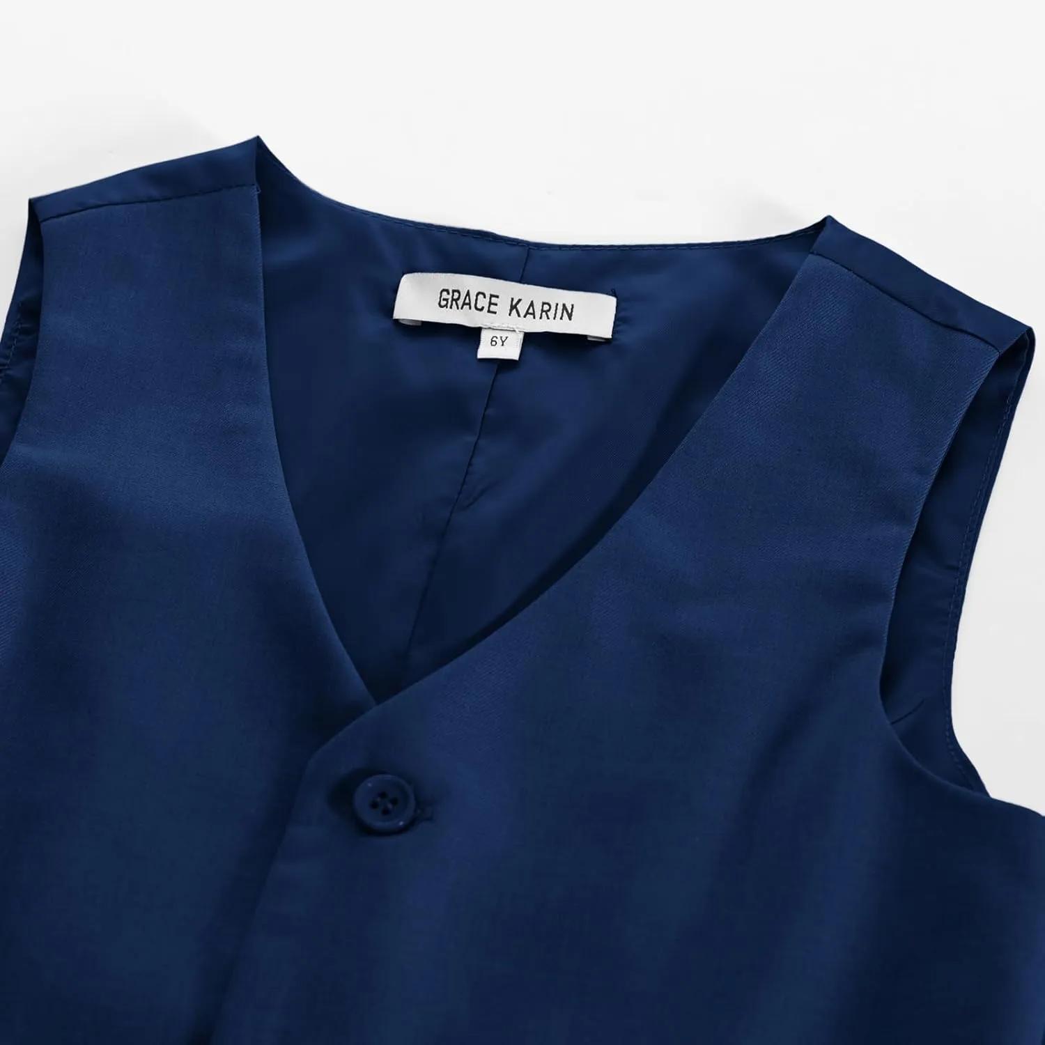 GRACE KARIN Boys 3 Button Formal Suit Vest with Tie