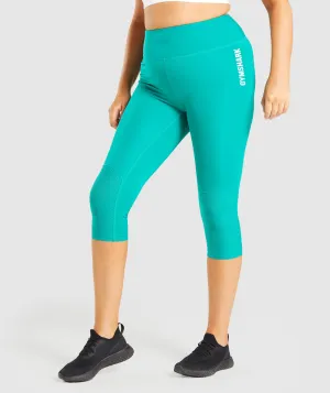 Gymshark Pulse Cropped Leggings - Green