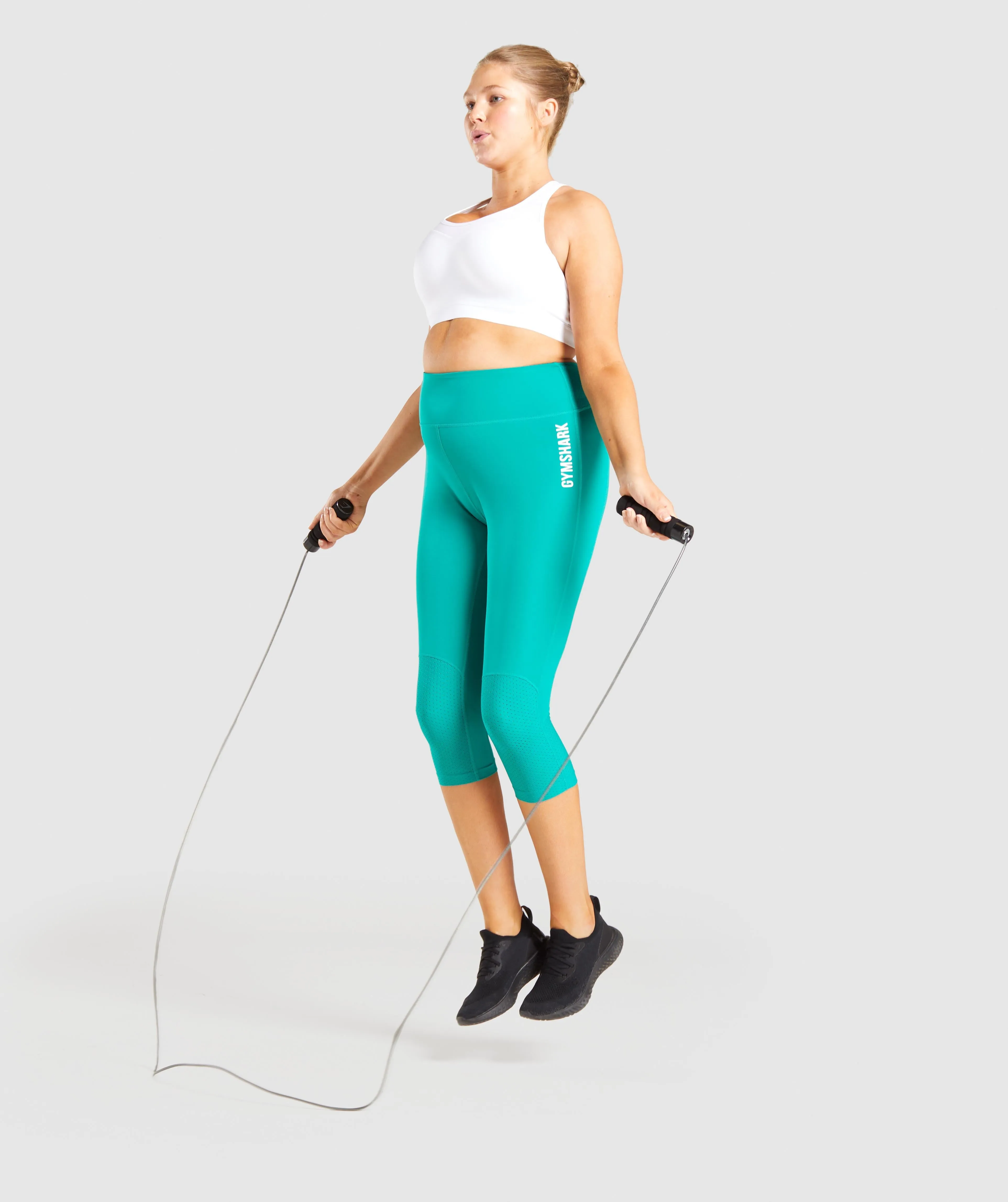 Gymshark Pulse Cropped Leggings - Green