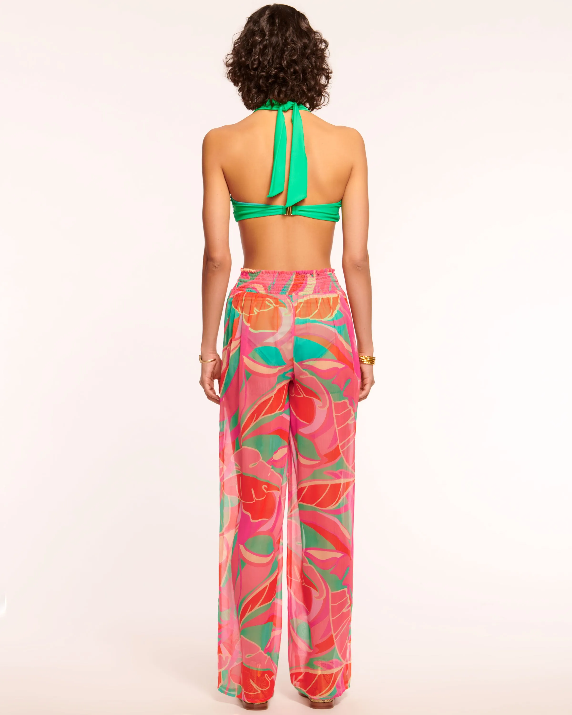 Haley Smocked Coverup Pant