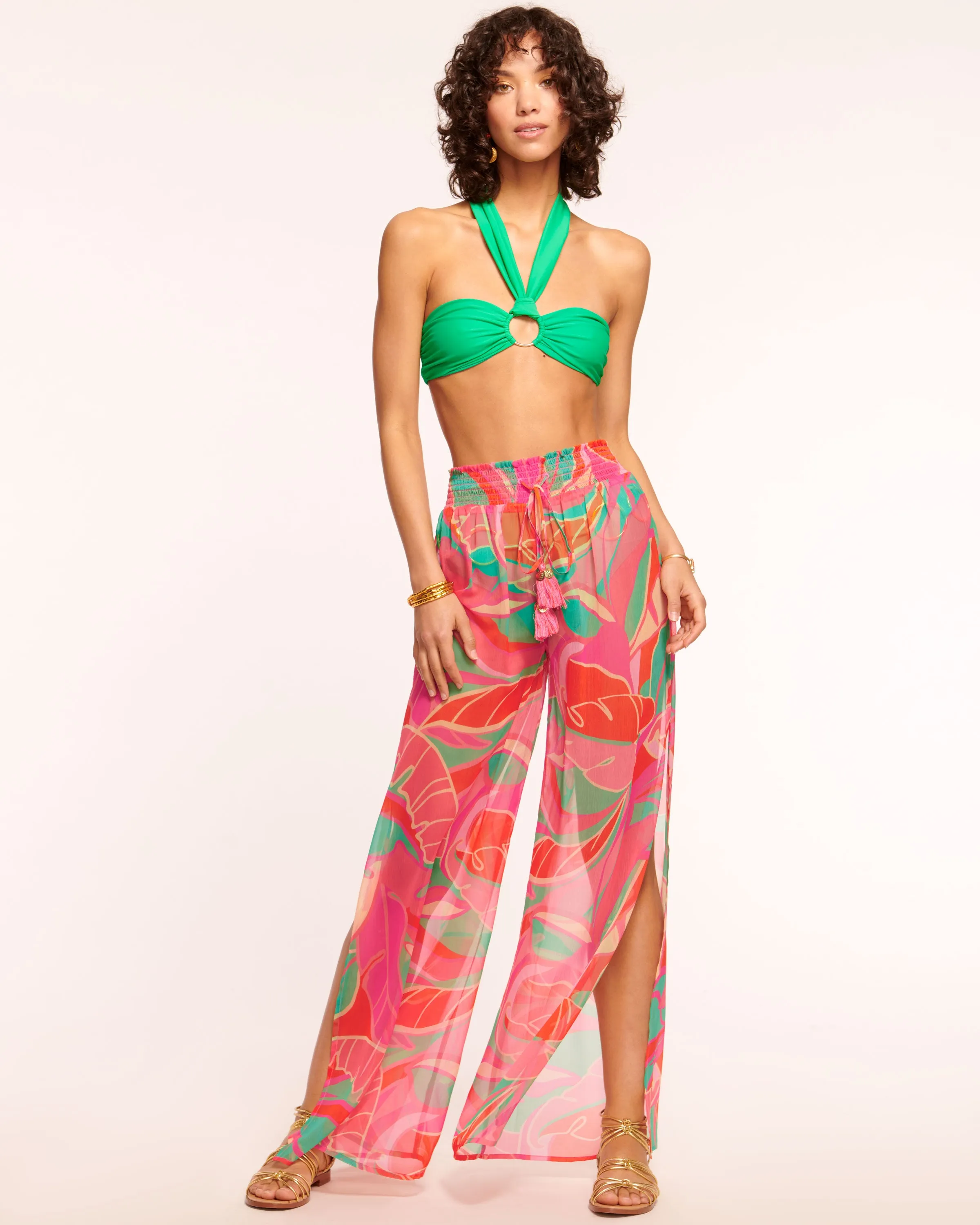 Haley Smocked Coverup Pant