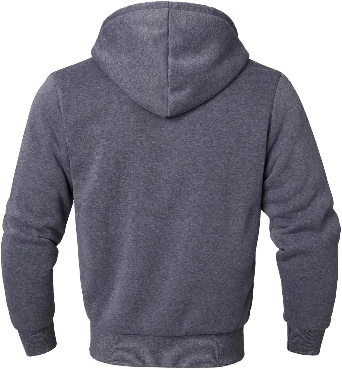 Heavyweight Hoodies for Men Jackets Comfy Sherpa Lined Zip Up Hoodie Coats with Pockets Outerwear