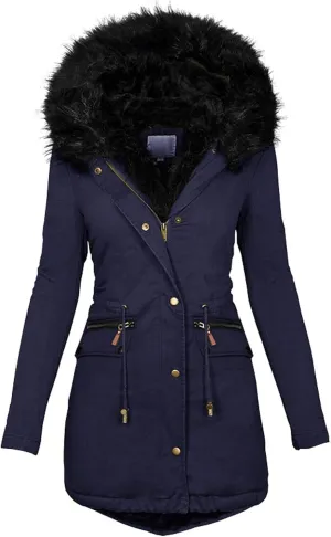 Heavyweight Outerwear Coat for Women Thicker Winter Slim Women'S Coat Women Long Quilted Coat Womens Puffer Coat