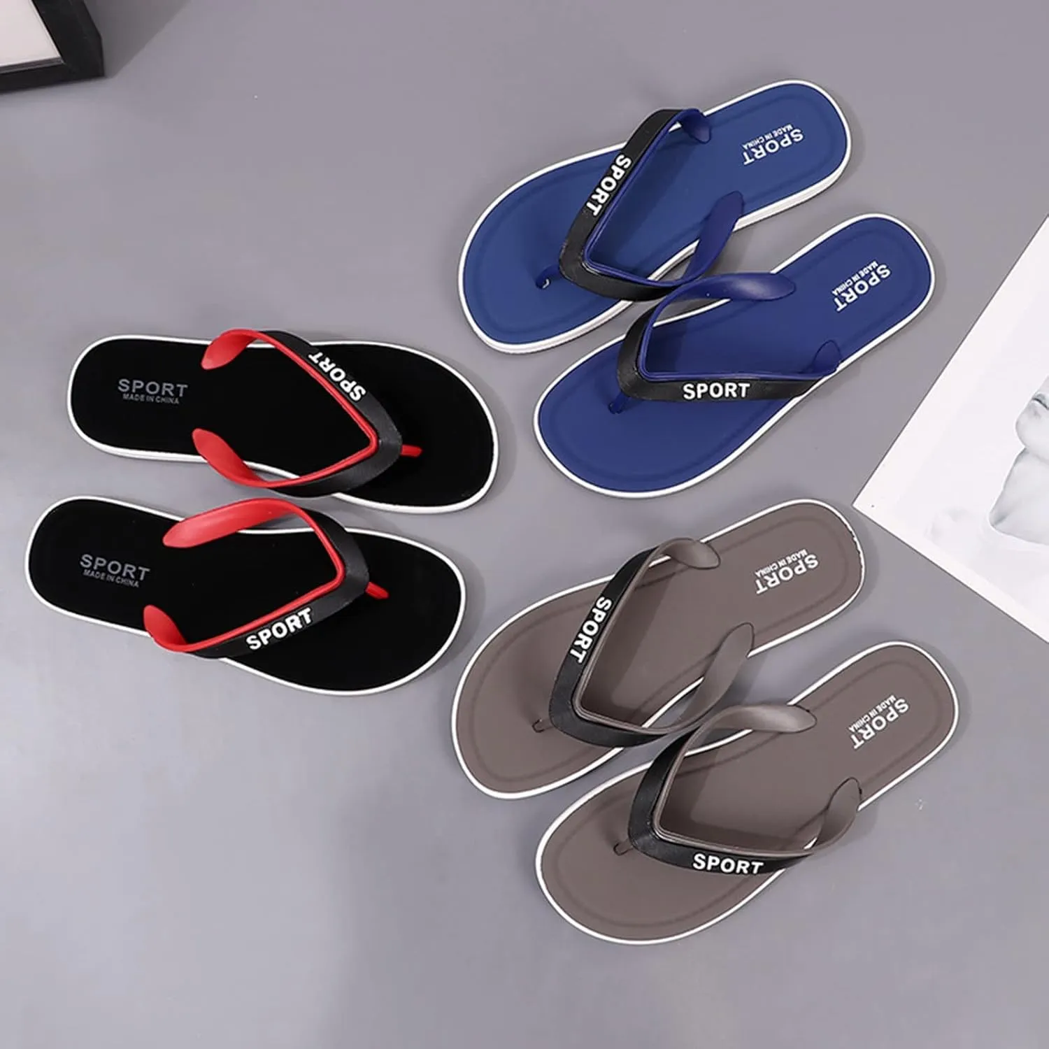 Hiking Sandals for Men Men Shoes Fashion Beach Flip Flops Flat Toe Sandwich Beach Men's Beach Sandals Flip Flop Slides