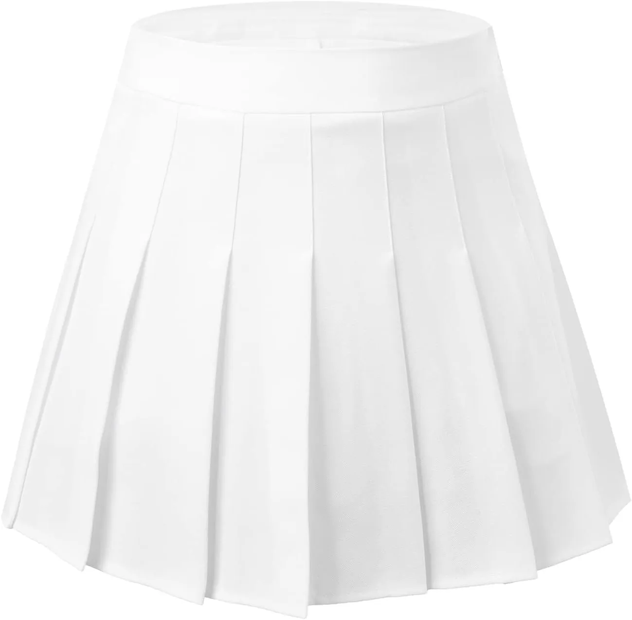 Hoerev Women Girls Short High Waist Pleated Skater Tennis Skirt