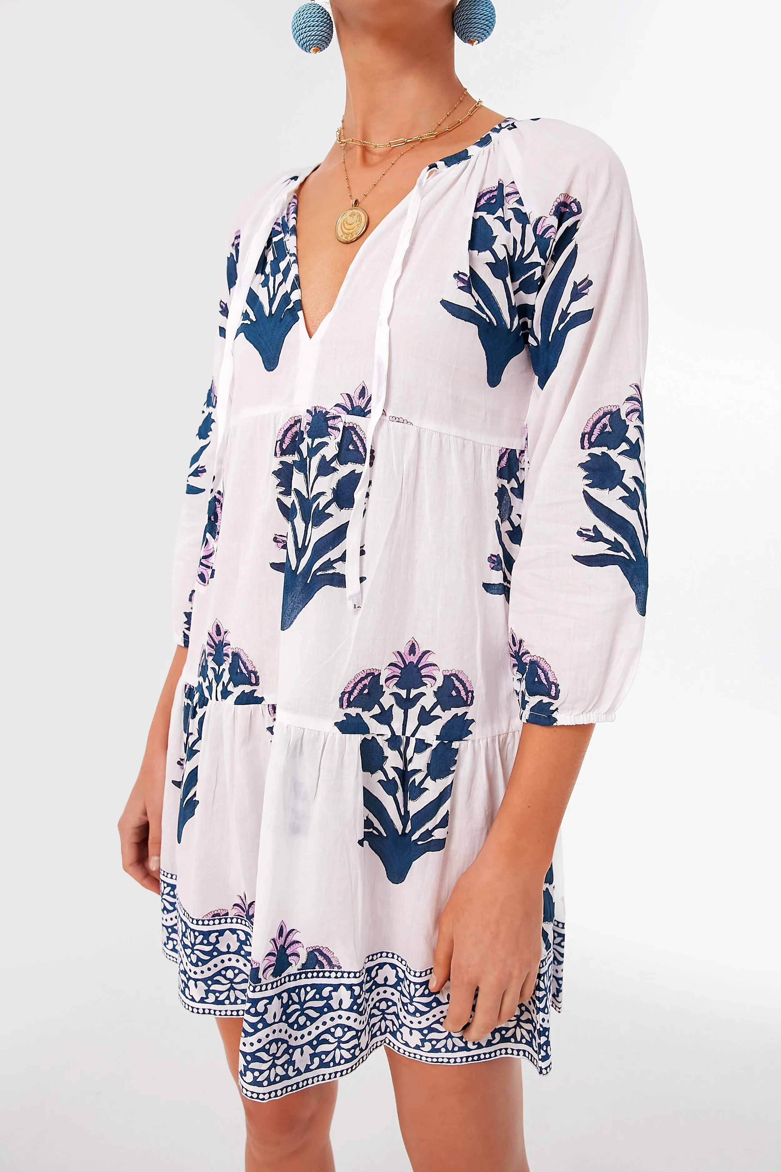 Indigo and Violet Palladio Garden Priya Coverup