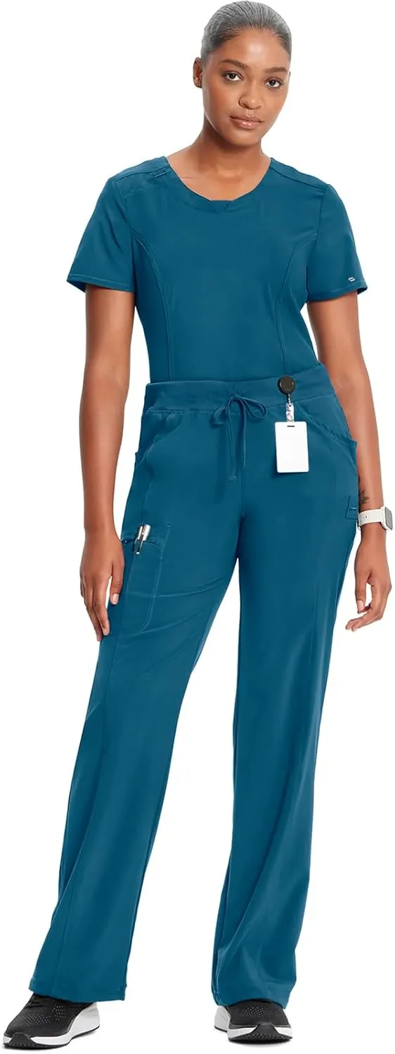 Infinity by Cherokee Straight Leg Drawstring Women Scrub Pants 360 Stretch with 4 Pockets -1123A