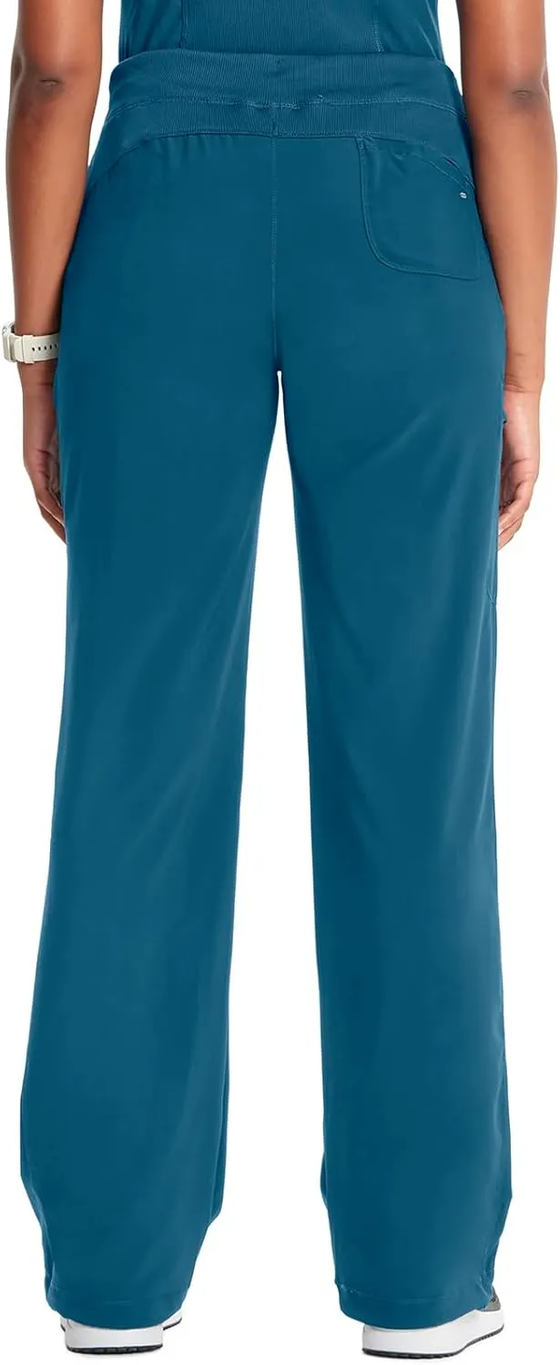 Infinity by Cherokee Straight Leg Drawstring Women Scrub Pants 360 Stretch with 4 Pockets -1123A