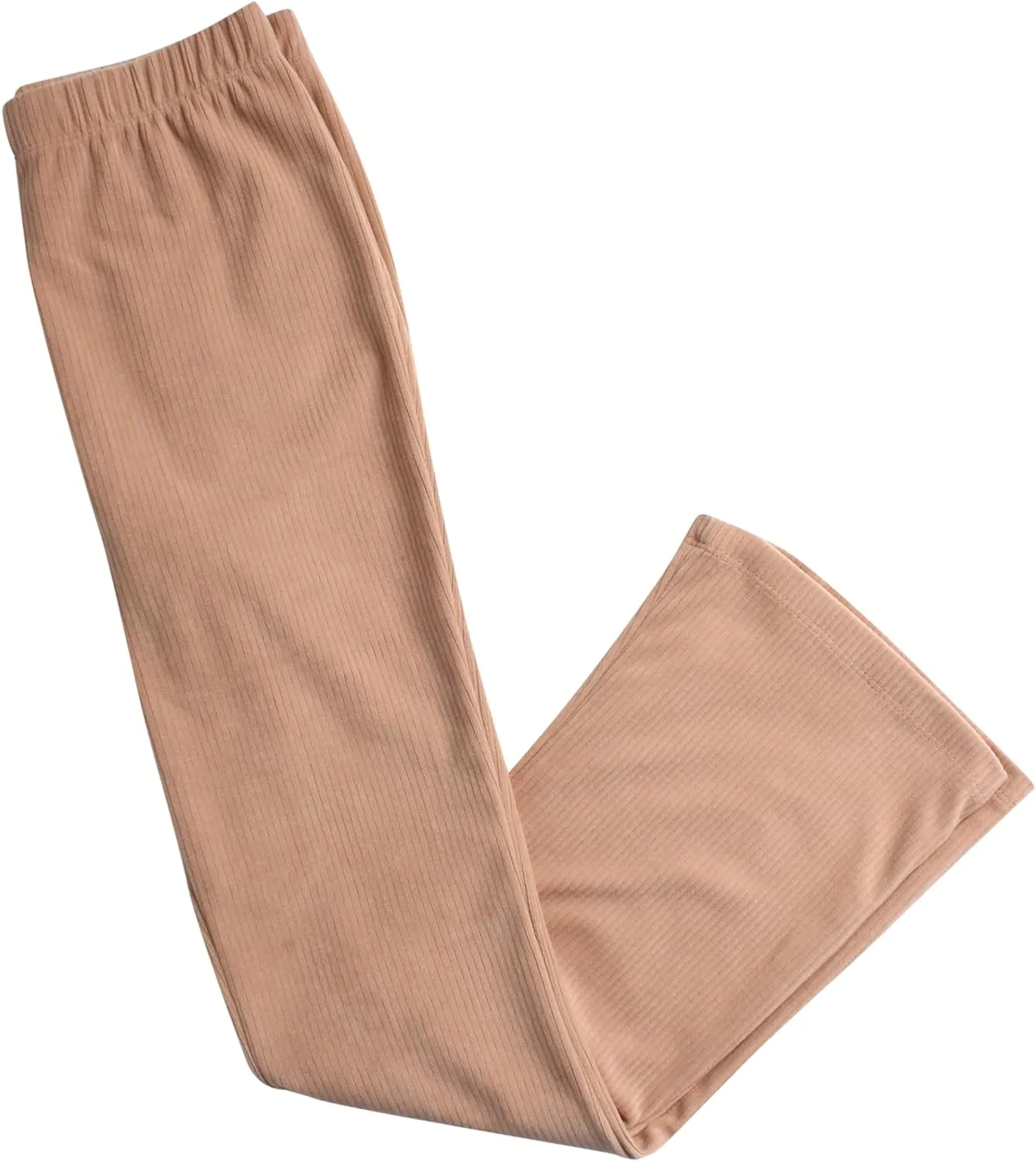 Instagirl Girls' Leggings - Ribbed Velour Bootcut Bell Bottom Flare Leggings - Yoga Pants for Girls (7-16)