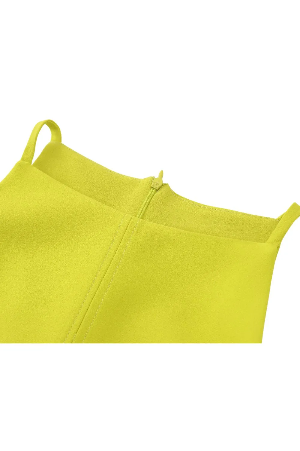'Isabelle' Minimalist Short Wide-Strap Dress