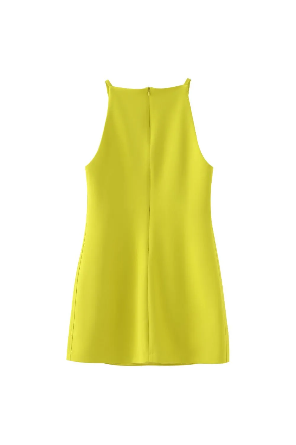 'Isabelle' Minimalist Short Wide-Strap Dress