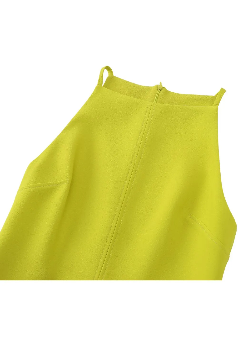 'Isabelle' Minimalist Short Wide-Strap Dress