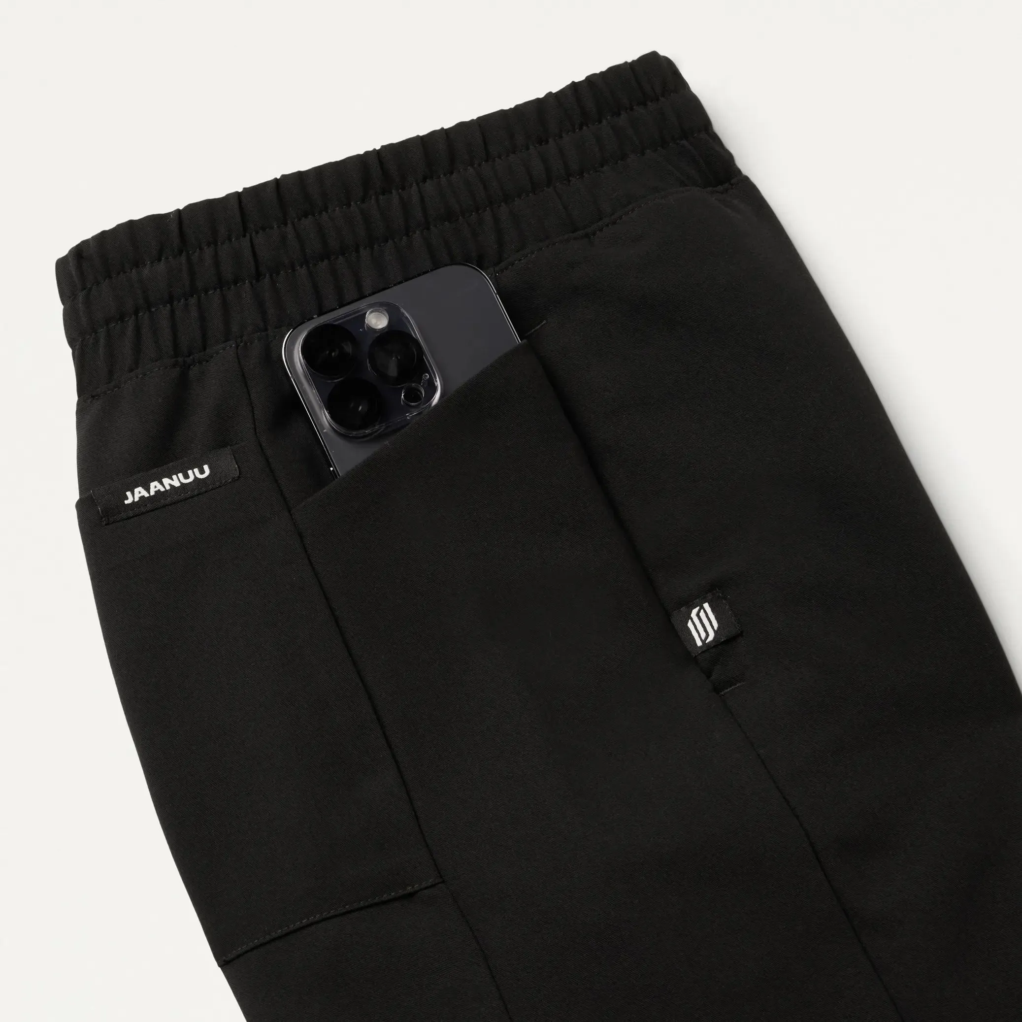 Jaanuu Women's Effie Slim 6-Pocket Scrub Pant - Black
