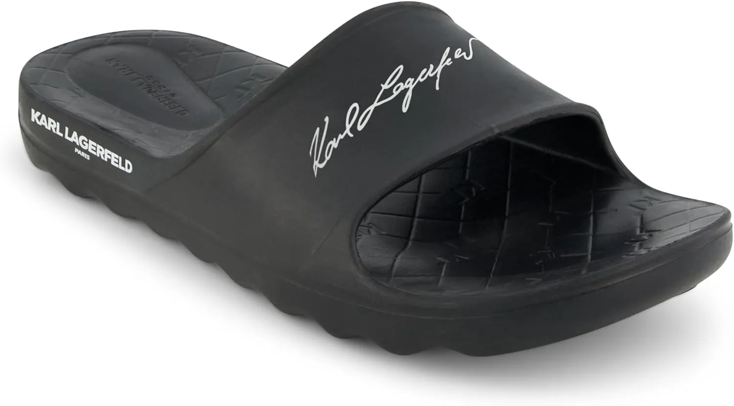 KARL LAGERFELD Men's One Piece Eva Pool Slide Sandal