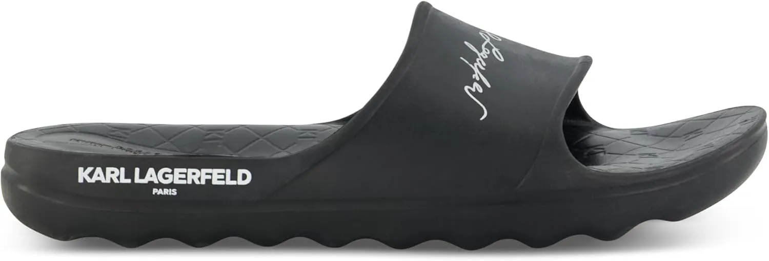 KARL LAGERFELD Men's One Piece Eva Pool Slide Sandal