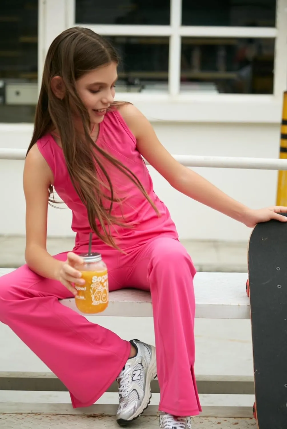 Kids' Activewear Leggings Super Soft Black Flare Leggings Girls' Yoga Pants