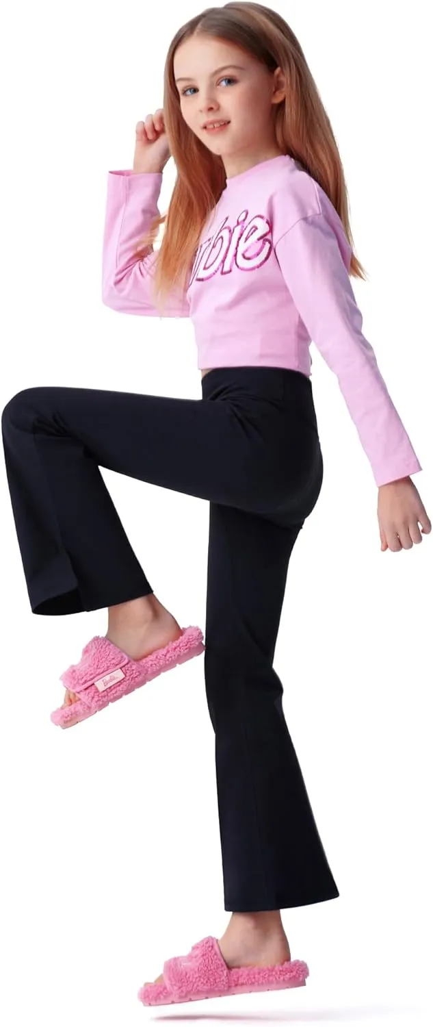Kids' Activewear Leggings Super Soft Black Flare Leggings Girls' Yoga Pants