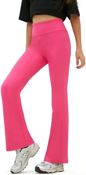 Kids' Activewear Leggings Super Soft Black Flare Leggings Girls' Yoga Pants
