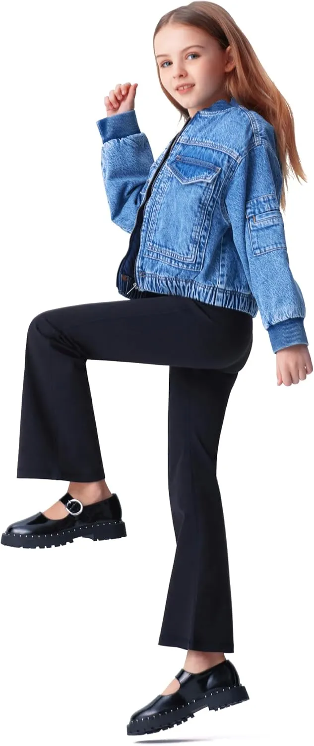 Kids' Activewear Leggings Super Soft Black Flare Leggings Girls' Yoga Pants