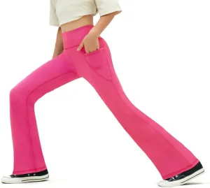 Kids' Activewear Leggings Super Soft Black Flare Leggings Girls' Yoga Pants